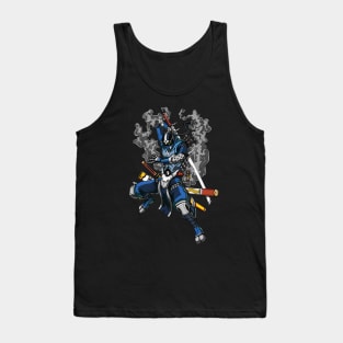 Ninja Robot Samurai Tank Top